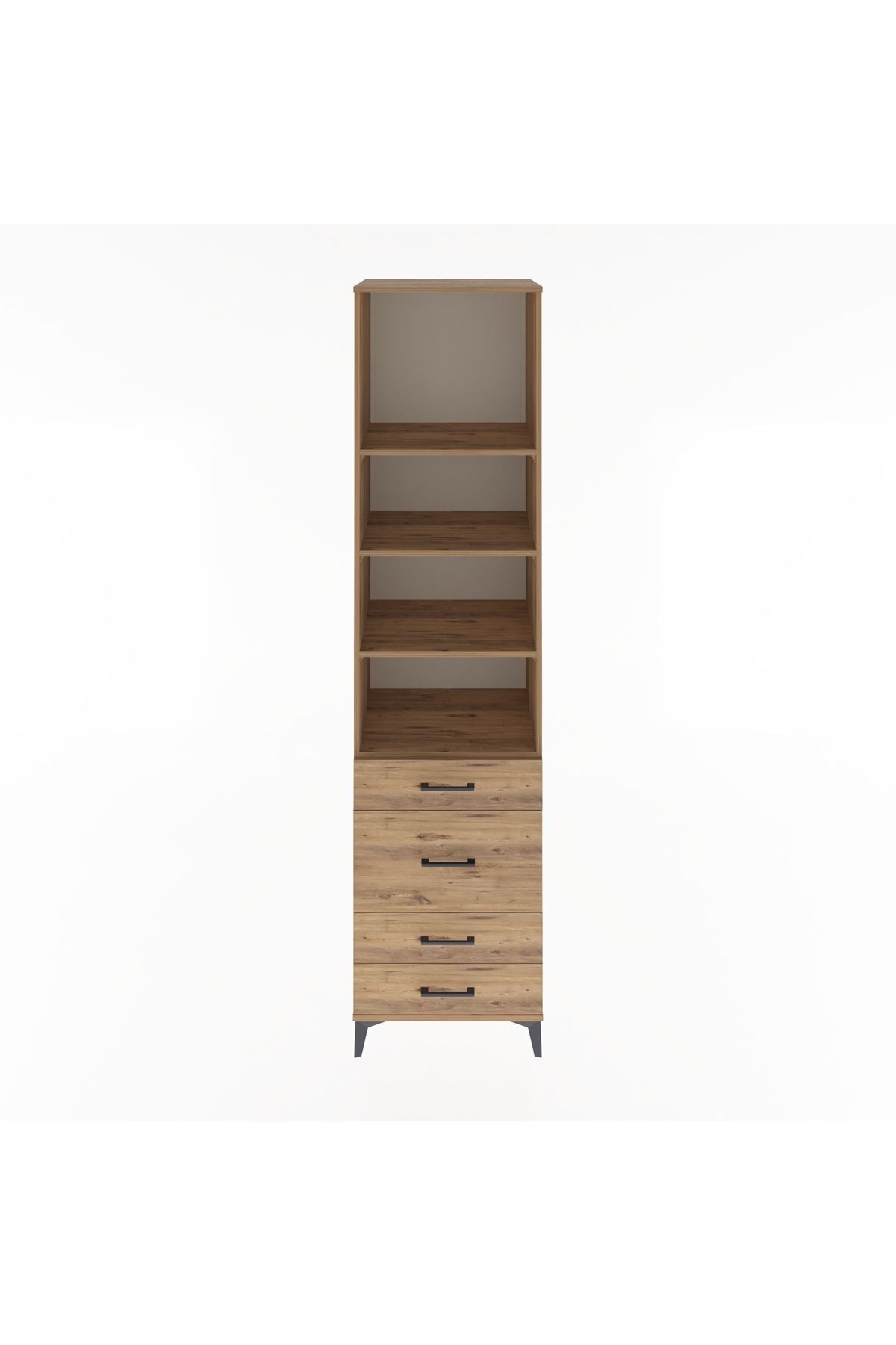Hyperion Dolap 4 Raflı 4 Çekmeceli 60x44x243 - S65M023V9B