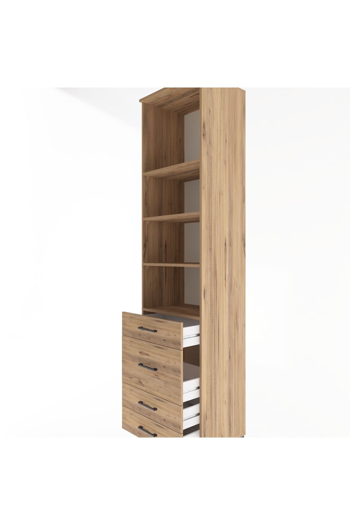 Hyperion Dolap 4 Raflı 4 Çekmeceli 60x44x243 - S65M023V9B