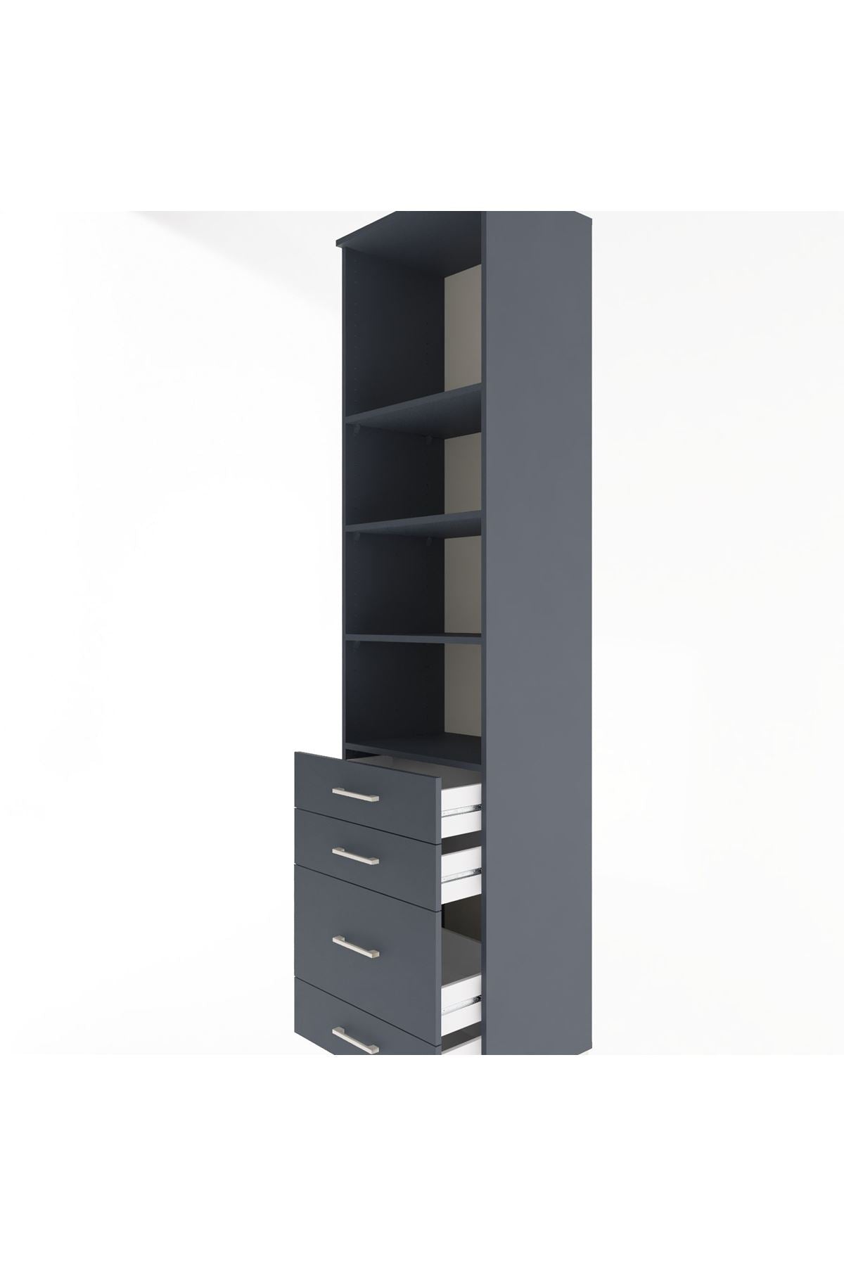 Hyperion Dolap 4 Raflı 4 Çekmeceli 60x44x243 - S65M024V5B