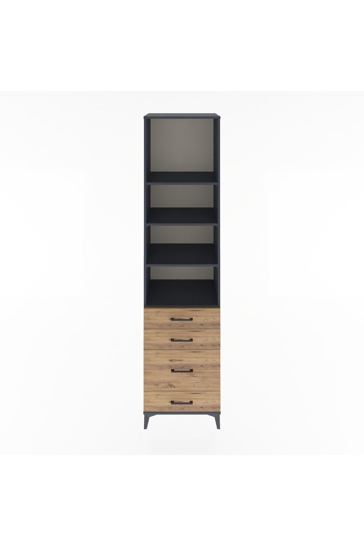 Hyperion Dolap 4 Raflı 4 Çekmeceli 60x44x243 - S65M024V6B
