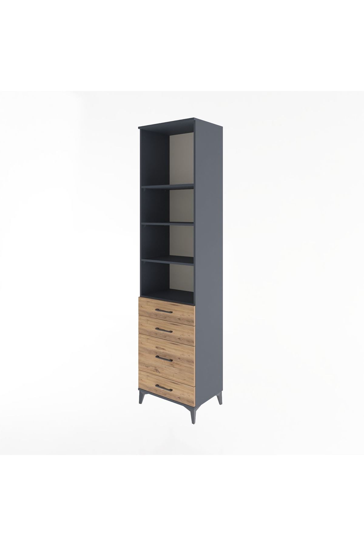 Hyperion Dolap 4 Raflı 4 Çekmeceli 60x44x243 - S65M024V6B