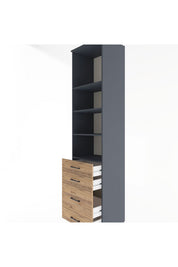 Hyperion Dolap 4 Raflı 4 Çekmeceli 60x44x243 - S65M024V6B