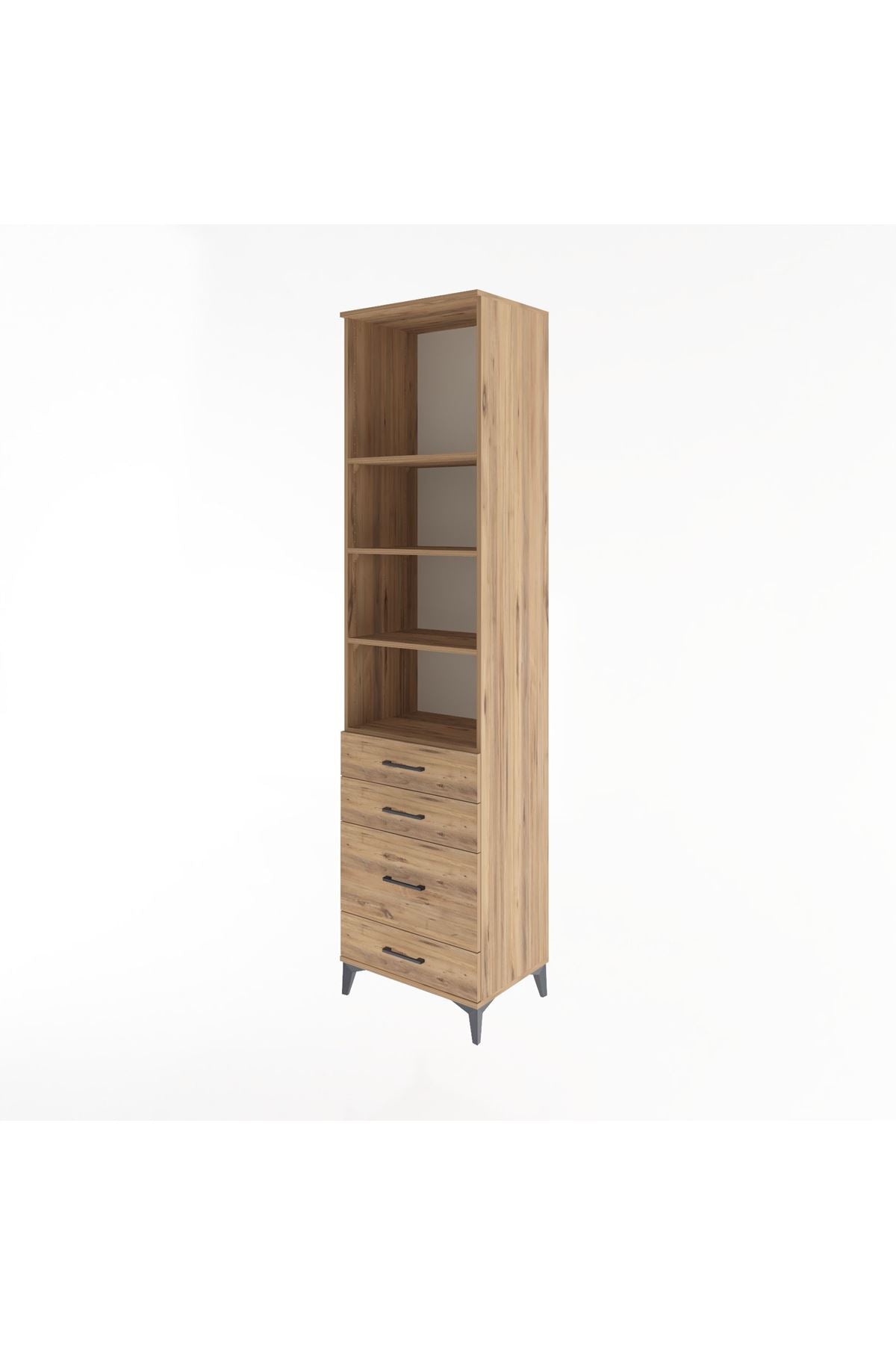 Hyperion Dolap 4 Raflı 4 Çekmeceli 60x44x243 - S65M024V9B