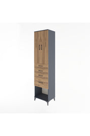 Hyperion Dolap 3 Raflı 4 Çekmeceli 2 Kapaklı 60x44x243 - S65M025V6B