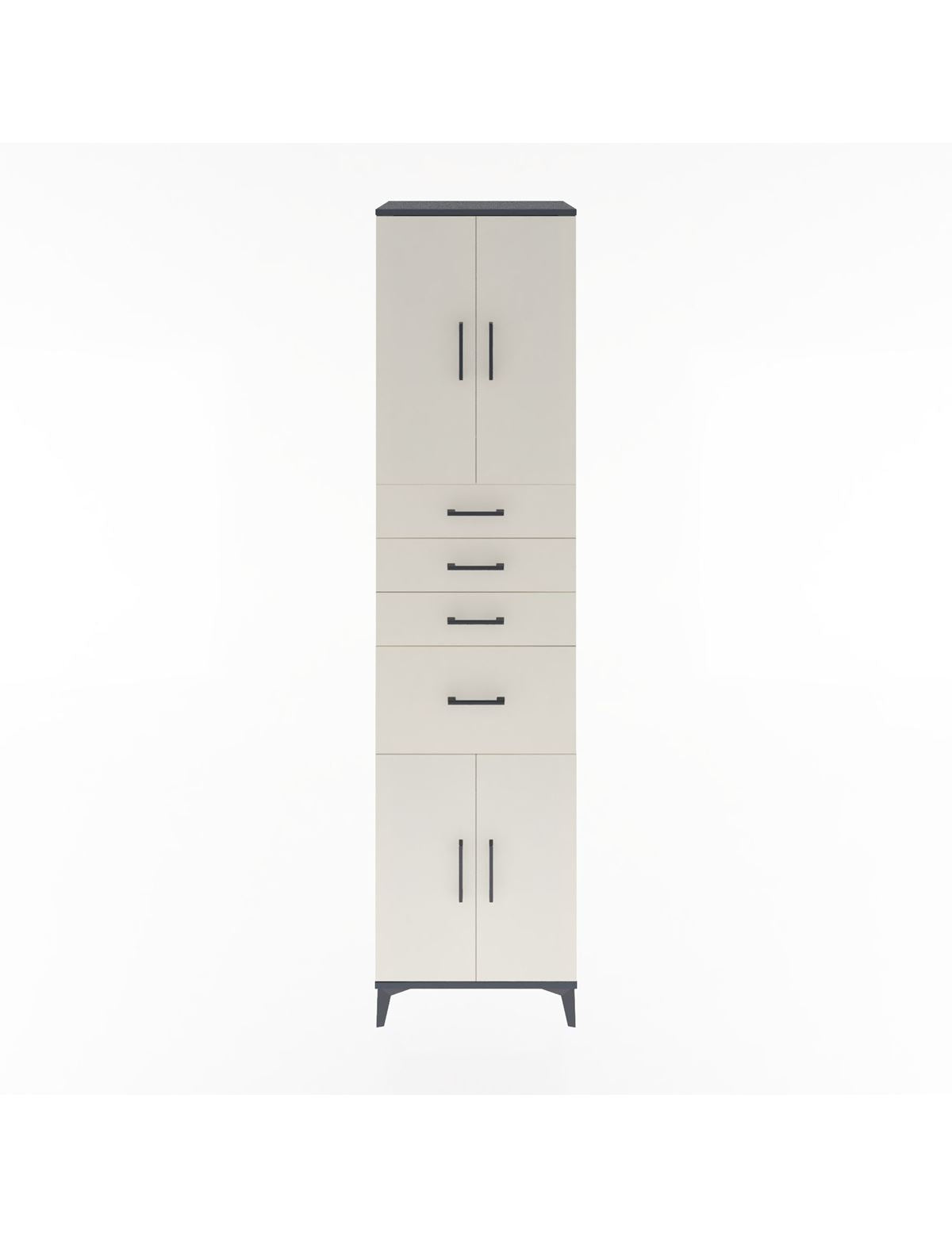 Hyperion Dolap 2 Raflı 4 Çekmeceli 4 Kapaklı 60x44x243 - S65M026V4B