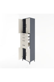 Hyperion Dolap 2 Raflı 4 Çekmeceli 4 Kapaklı 60x44x243 - S65M026V4B