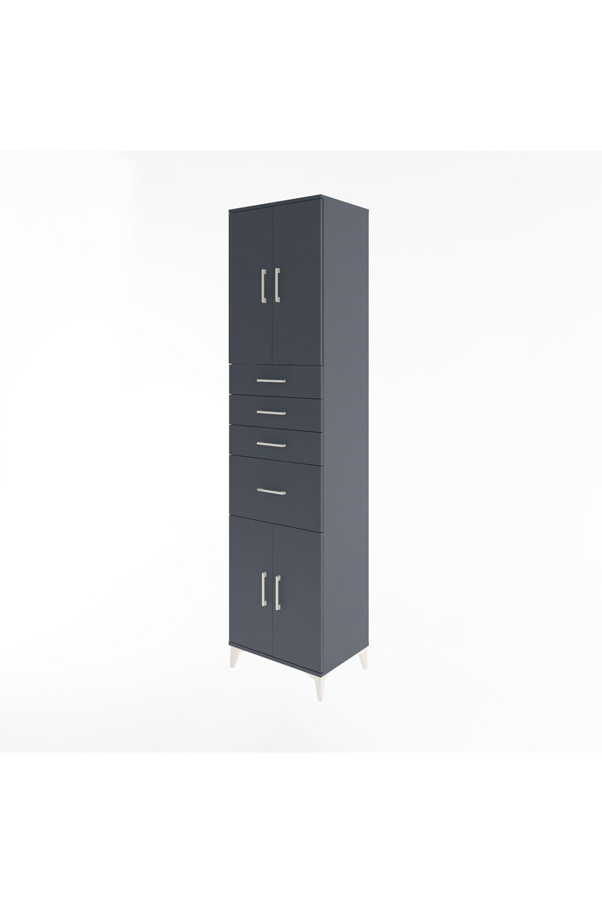 Hyperion Dolap 2 Raflı 4 Çekmeceli 4 Kapaklı 60x44x243 - S65M026V5B