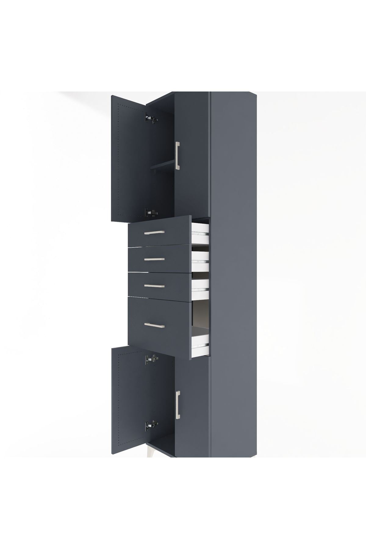 Hyperion Dolap 2 Raflı 4 Çekmeceli 4 Kapaklı 60x44x243 - S65M026V5B