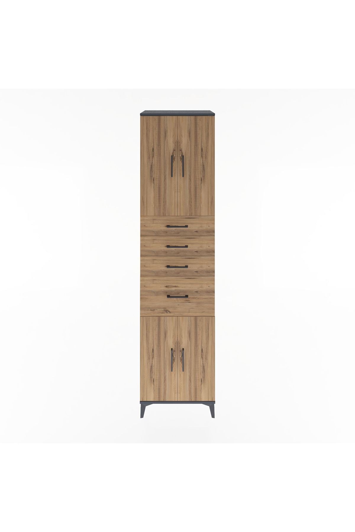 Hyperion Dolap 2 Raflı 4 Çekmeceli 4 Kapaklı 60x44x243 - S65M026V6B