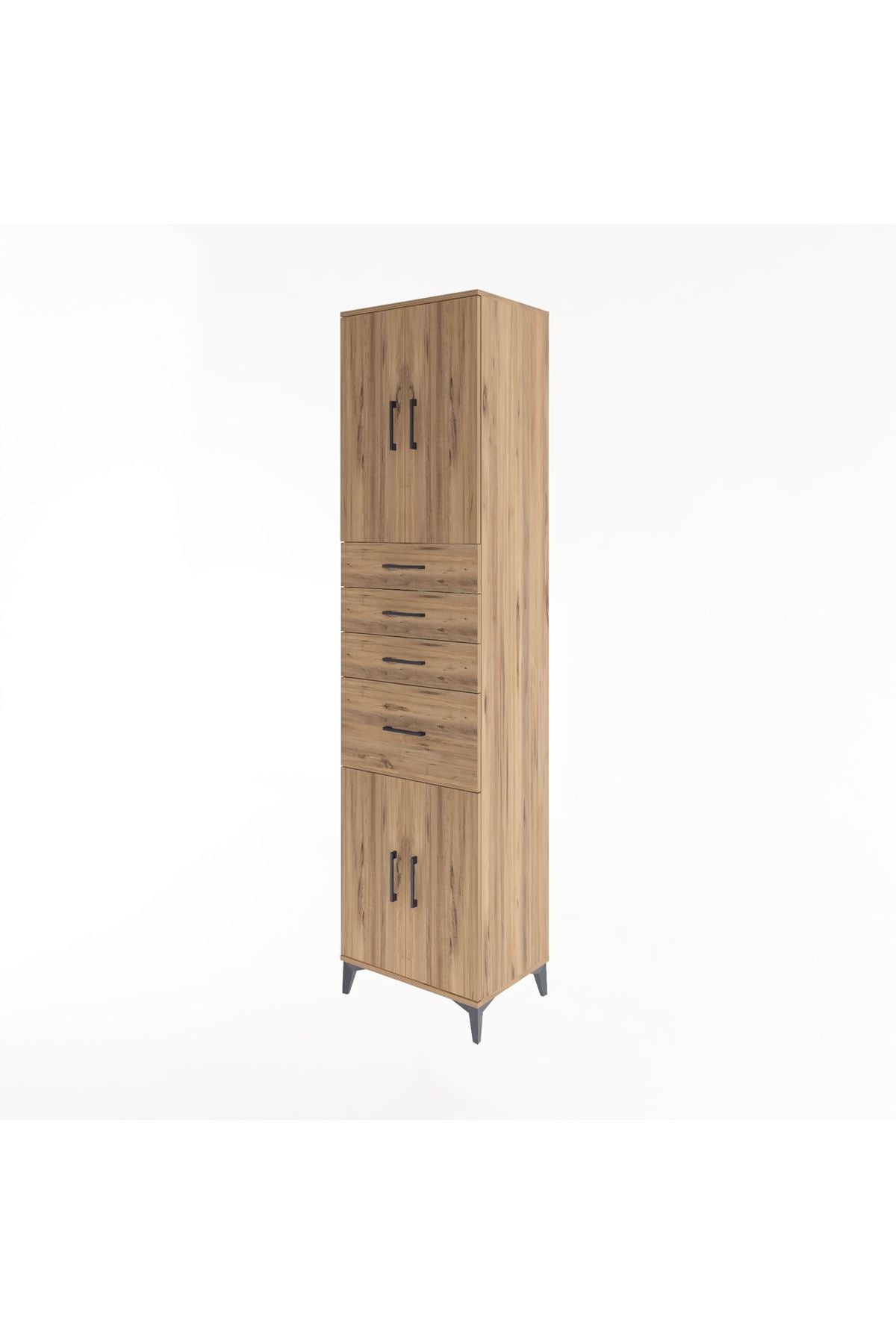 Hyperion Dolap 2 Raflı 4 Çekmeceli 4 Kapaklı 60x44x243 - S65M026V9B