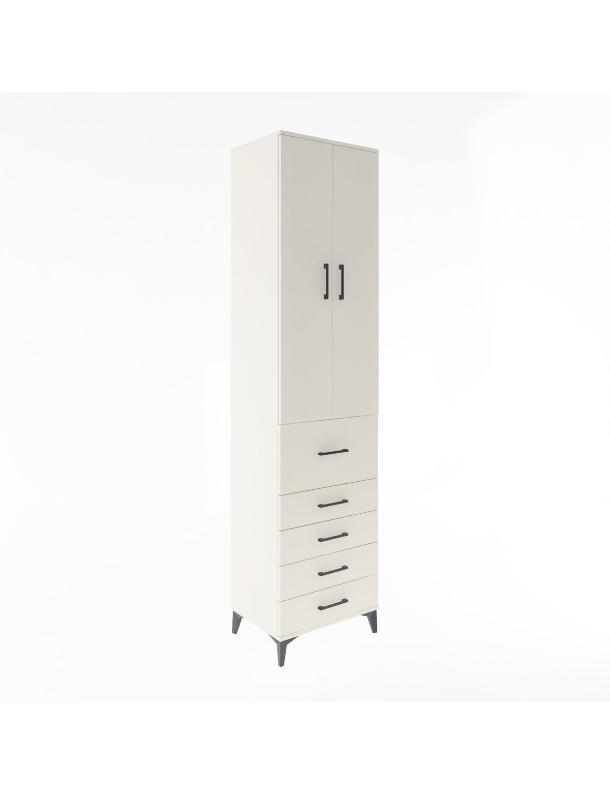 Hyperion Dolap 4 Raflı 5 Çekmeceli 2 Kapaklı 60x44x243 - S65M027V1B