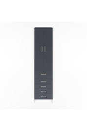 Hyperion Dolap 4 Raflı 5 Çekmeceli 2 Kapaklı 60x44x243 - S65M027V5B