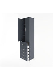 Hyperion Dolap 4 Raflı 5 Çekmeceli 2 Kapaklı 60x44x243 - S65M027V5B