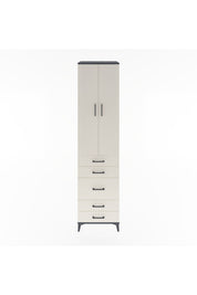 Hyperion Dolap 4 Raflı 5 Çekmeceli 2 Kapaklı 60x44x243 - S65M028V4B