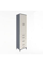 Hyperion Dolap 4 Raflı 5 Çekmeceli 2 Kapaklı 60x44x243 - S65M028V4B