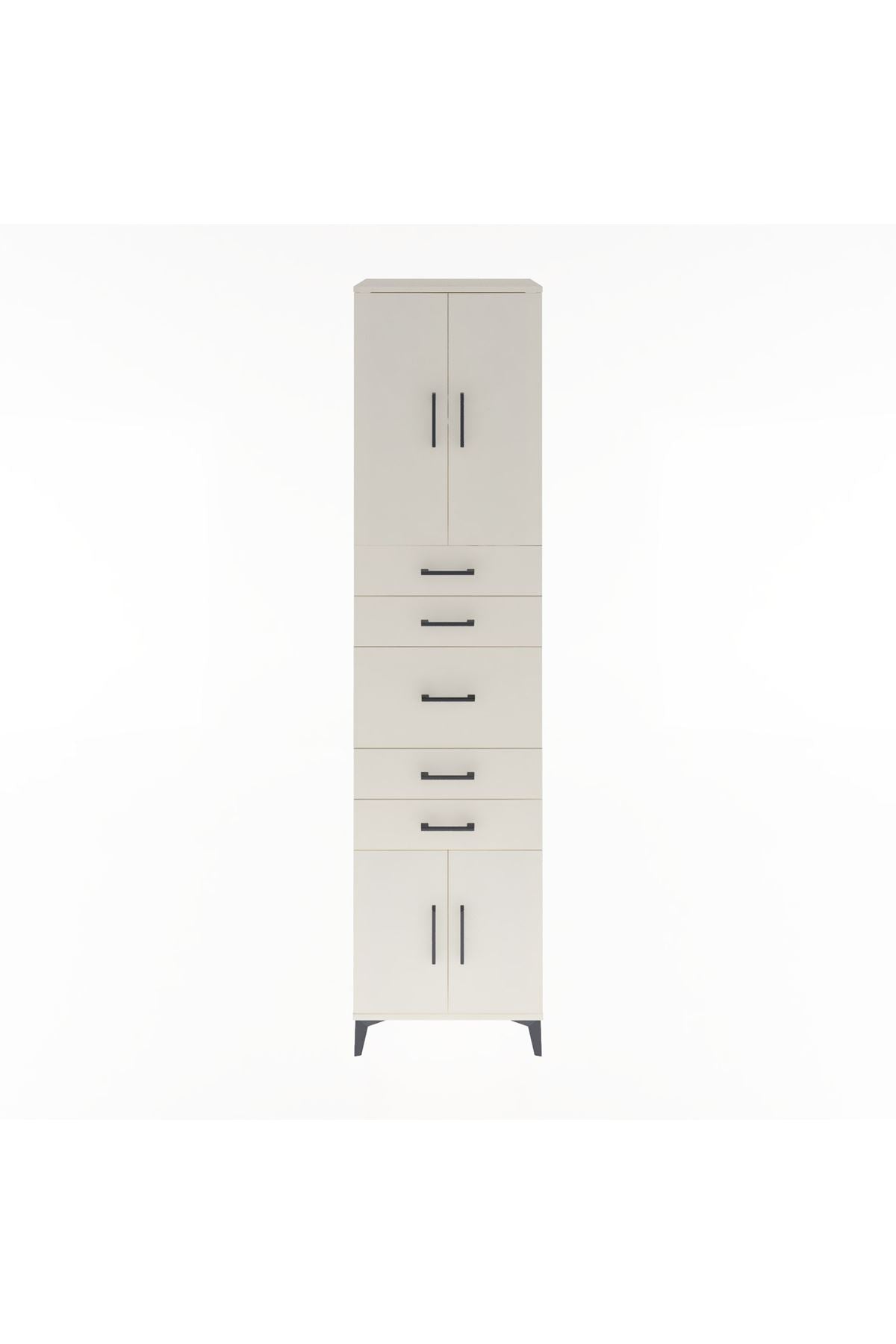 Hyperion Dolap 2 Raflı 5 Çekmeceli 4 Kapaklı 60x44x243 - S65M029V1B