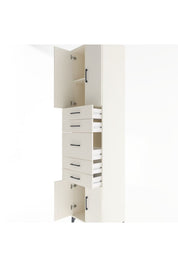 Hyperion Dolap 2 Raflı 5 Çekmeceli 4 Kapaklı 60x44x243 - S65M029V1B