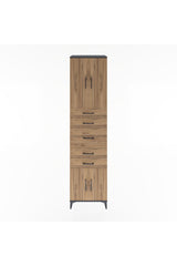 Hyperion Dolap 2 Raflı 5 Çekmeceli 4 Kapaklı 60x44x243