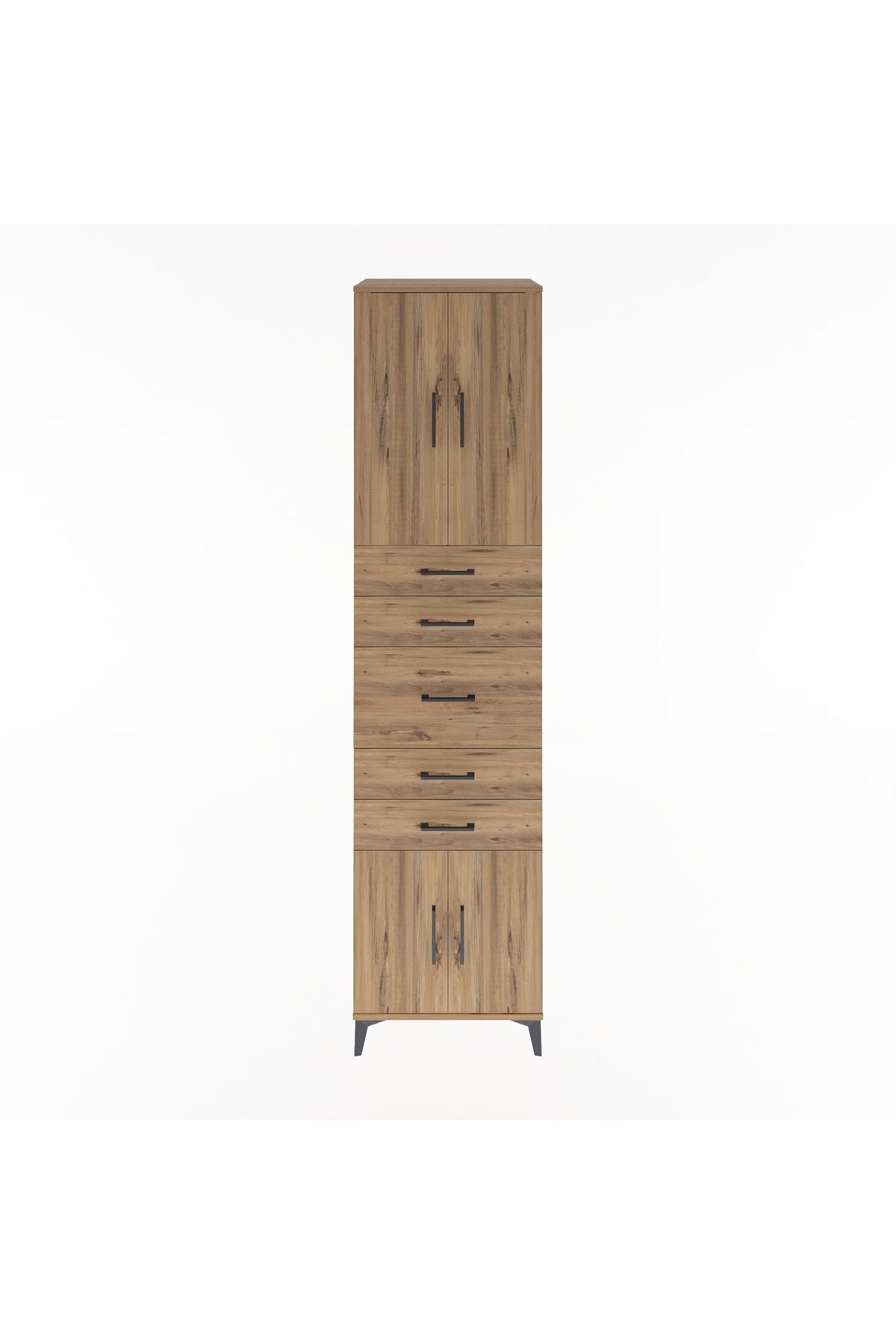 Hyperion Dolap 2 Raflı 5 Çekmeceli 4 Kapaklı 60x44x243 - S65M029V9B