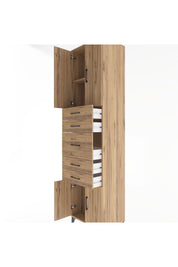 Hyperion Dolap 2 Raflı 5 Çekmeceli 4 Kapaklı 60x44x243 - S65M029V9B