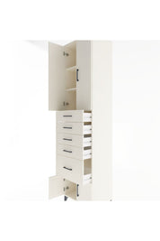 Hyperion Dolap 3 Raflı 5 Çekmeceli 4 Kapaklı 60x44x243 - S65M030V1B