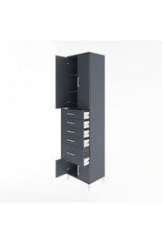 Hyperion Dolap 3 Raflı 5 Çekmeceli 4 Kapaklı 60x44x243 - S65M030V5B