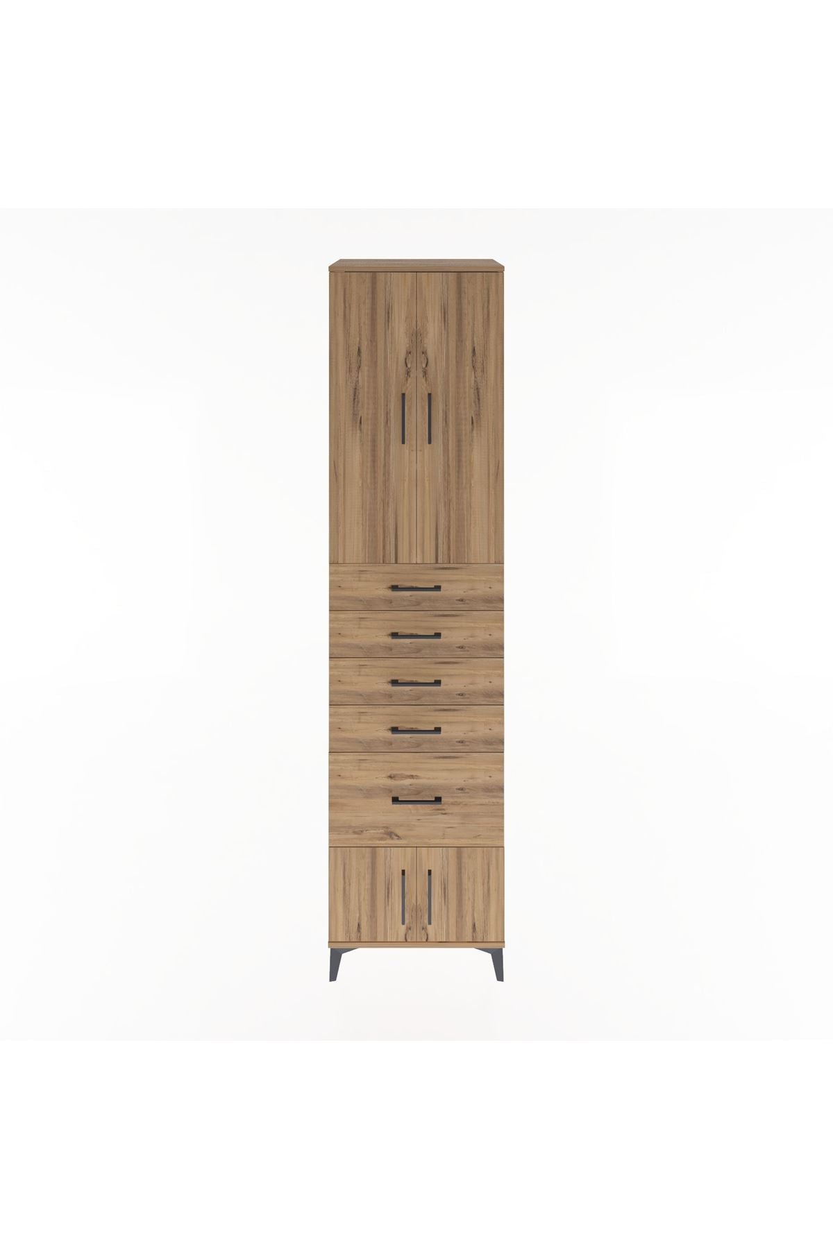 Hyperion Dolap 3 Raflı 5 Çekmeceli 4 Kapaklı 60x44x243 - S65M030V9B