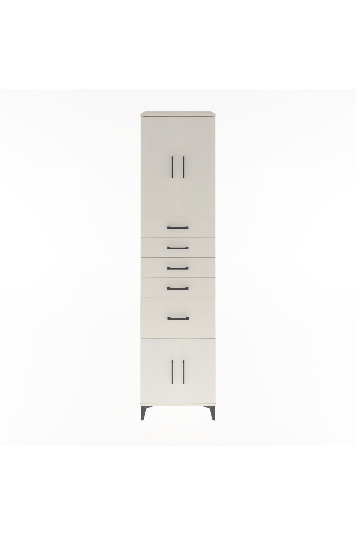 Hyperion Dolap 2 Raflı 5 Çekmeceli 4 Kapaklı 60x44x243 - S65M031V1B