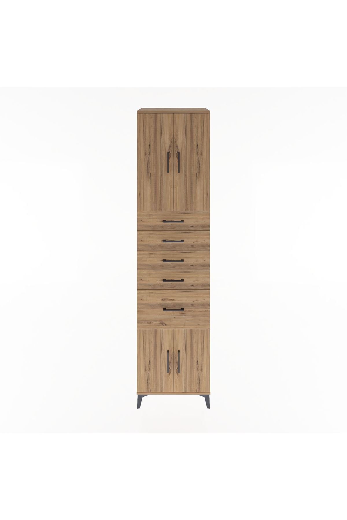 Hyperion Dolap 2 Raflı 5 Çekmeceli 4 Kapaklı 60x44x243 - S65M031V9B