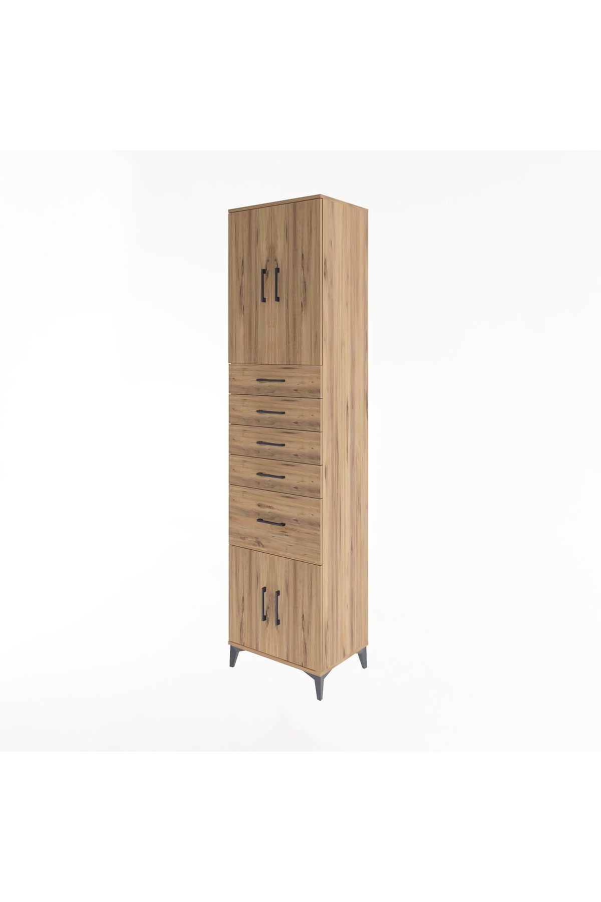 Hyperion Dolap 2 Raflı 5 Çekmeceli 4 Kapaklı 60x44x243 - S65M031V9B