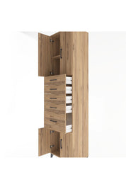 Hyperion Dolap 2 Raflı 5 Çekmeceli 4 Kapaklı 60x44x243 - S65M031V9B