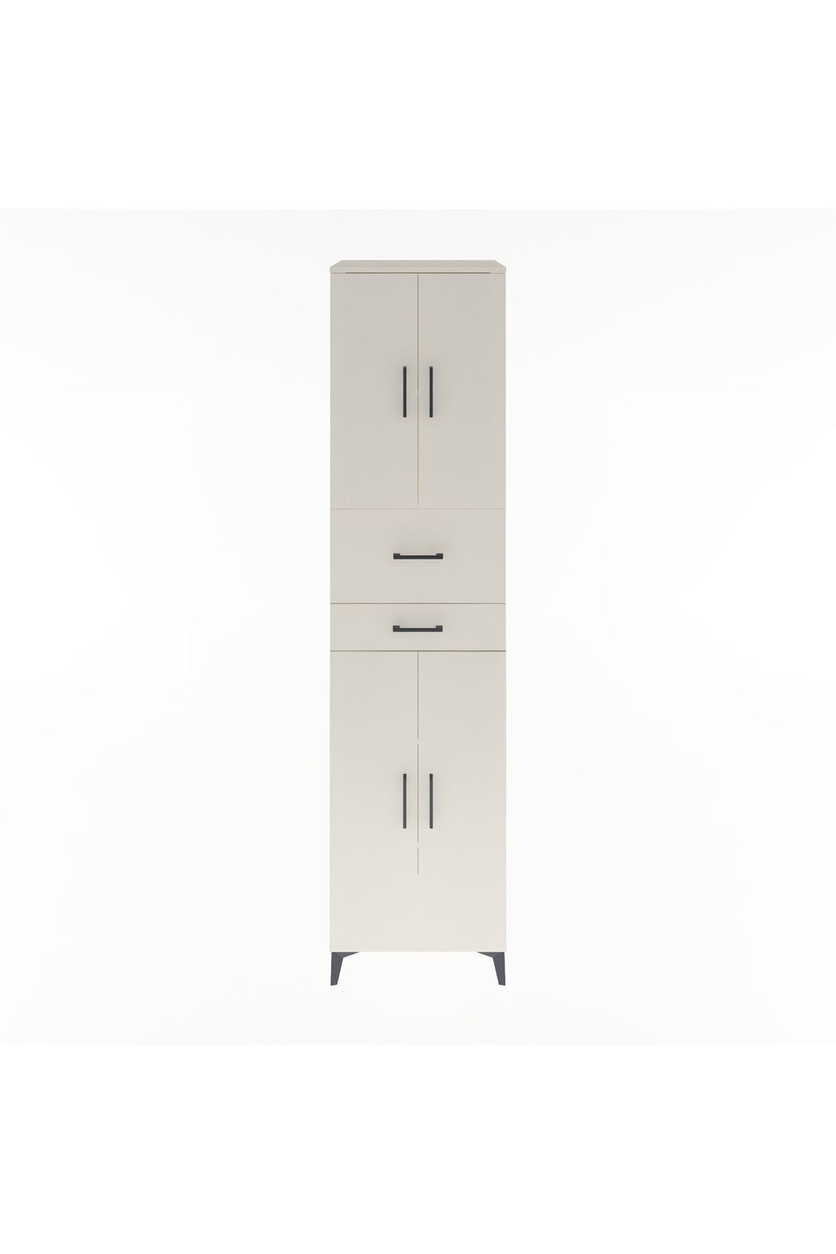 Hyperion Dolap 4 Raflı 2 Çekmeceli 4 Kapaklı 60x44x243 - S65M032V1B