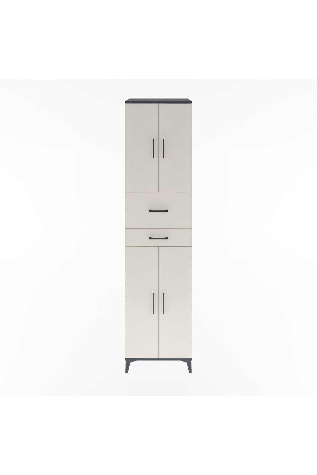 Hyperion Dolap 4 Raflı 2 Çekmeceli 4 Kapaklı 60x44x243 - S65M032V4B