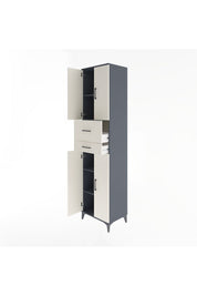 Hyperion Dolap 4 Raflı 2 Çekmeceli 4 Kapaklı 60x44x243 - S65M032V4B