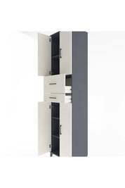 Hyperion Dolap 4 Raflı 2 Çekmeceli 4 Kapaklı 60x44x243 - S65M032V4B
