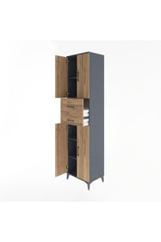 Hyperion Dolap 4 Raflı 2 Çekmeceli 4 Kapaklı 60x44x243 - S65M032V6B