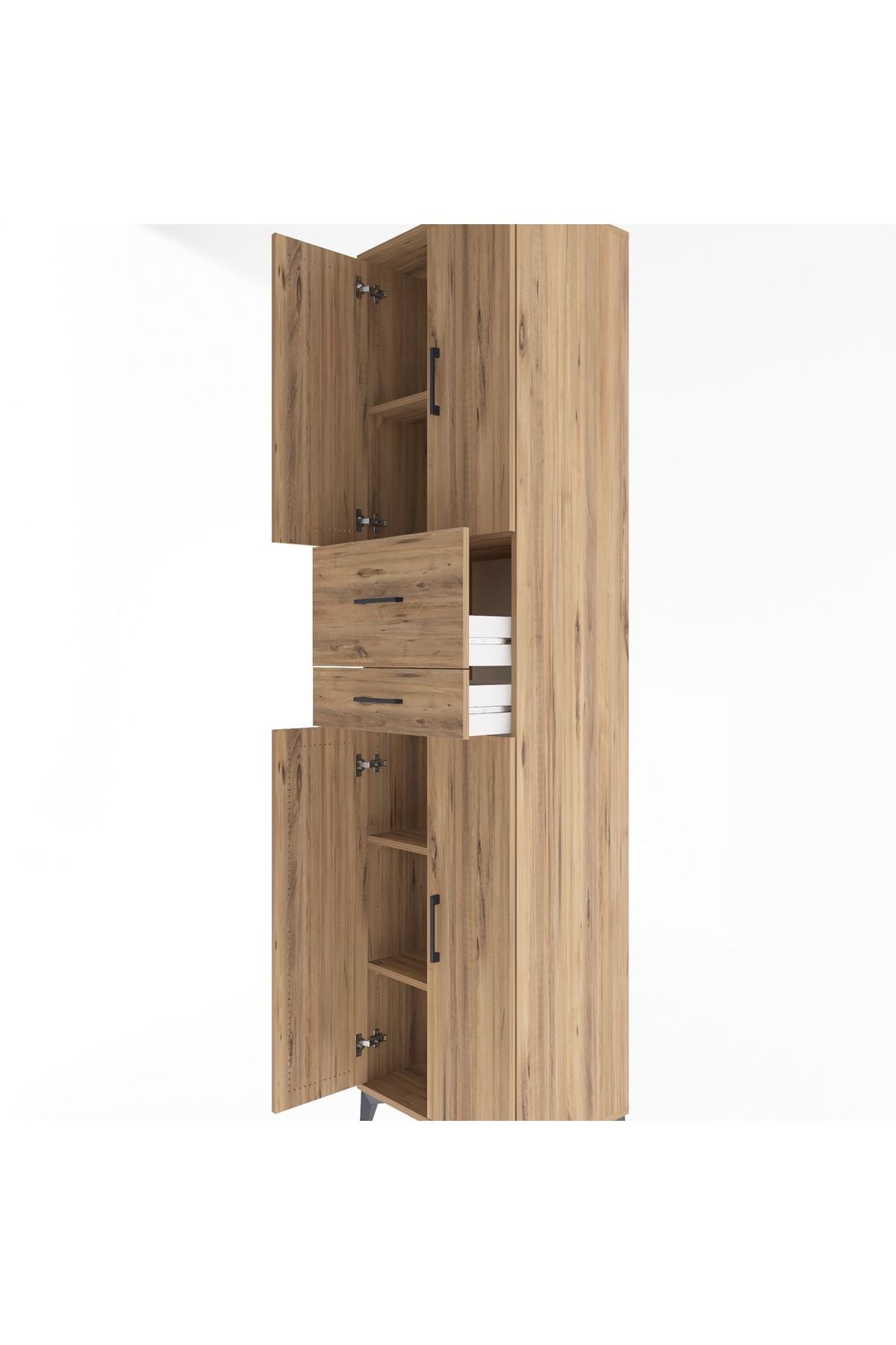 Hyperion Dolap 4 Raflı 2 Çekmeceli 4 Kapaklı 60x44x243 - S65M032V9B