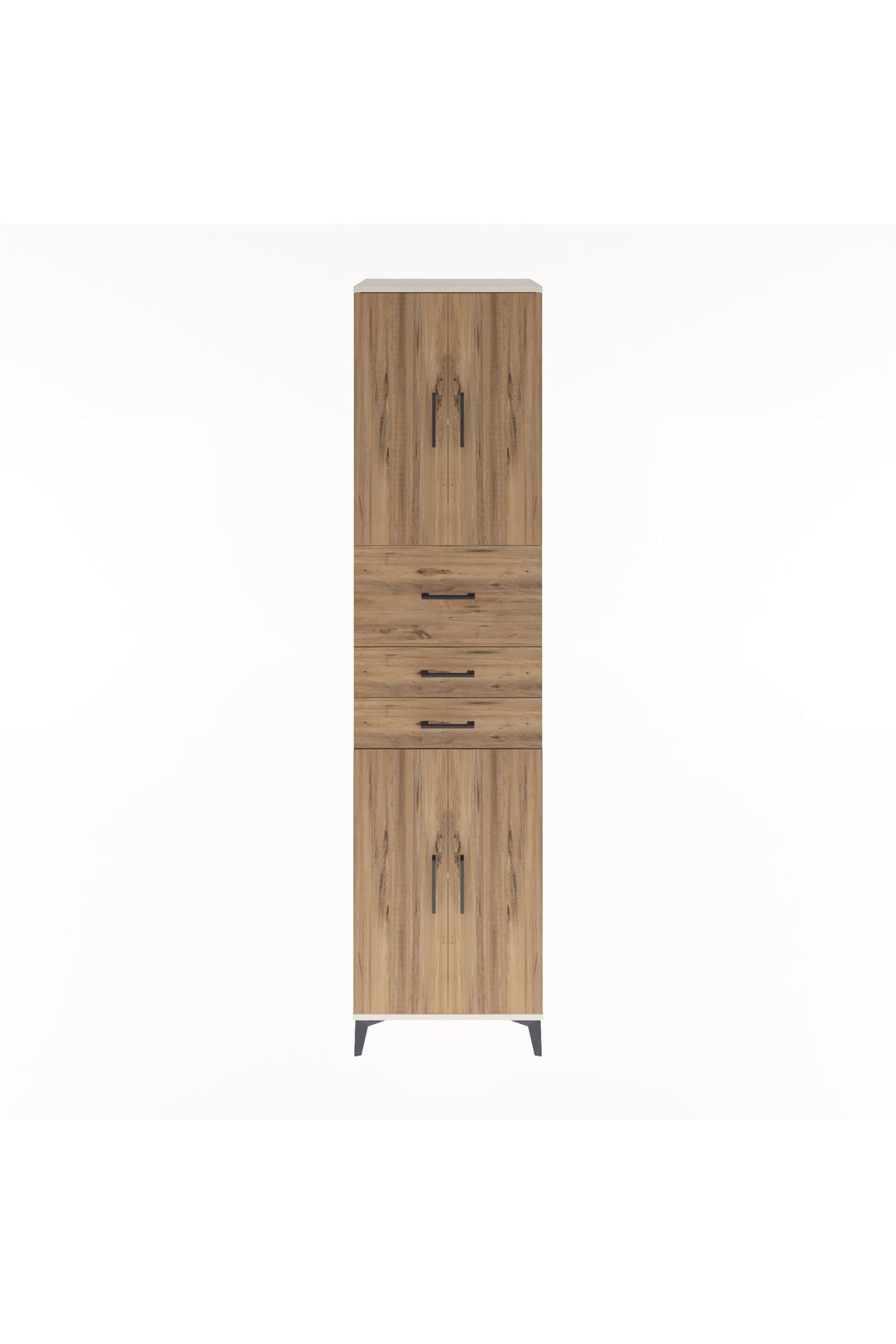 Hyperion Dolap 3 Raflı 3 Çekmeceli 4 Kapaklı 60x44x243 - S65M033V3B