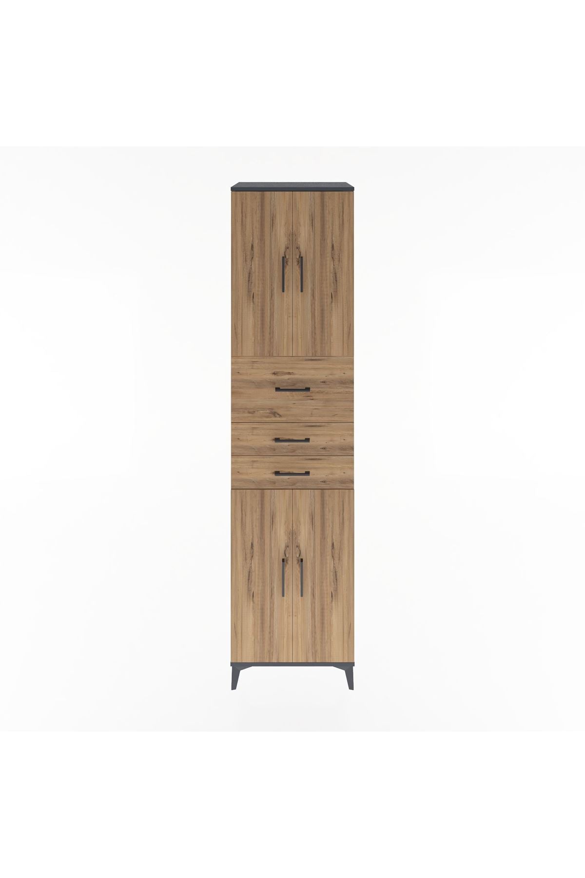 Hyperion Dolap 3 Raflı 3 Çekmeceli 4 Kapaklı 60x44x243 - S65M033V6B