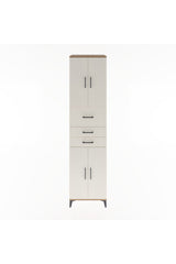 Hyperion Dolap 3 Raflı 3 Çekmeceli 4 Kapaklı 60x44x243