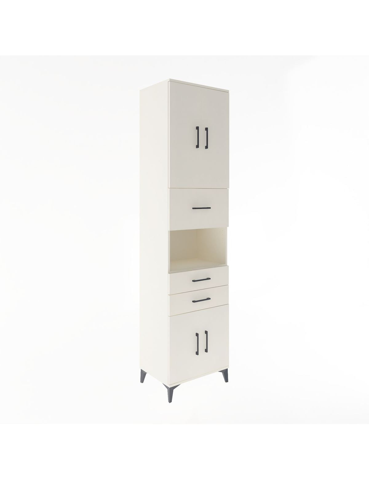 Hyperion Dolap 3 Raflı 3 Çekmeceli 4 Kapaklı 60x44x243 - S65M034V1B
