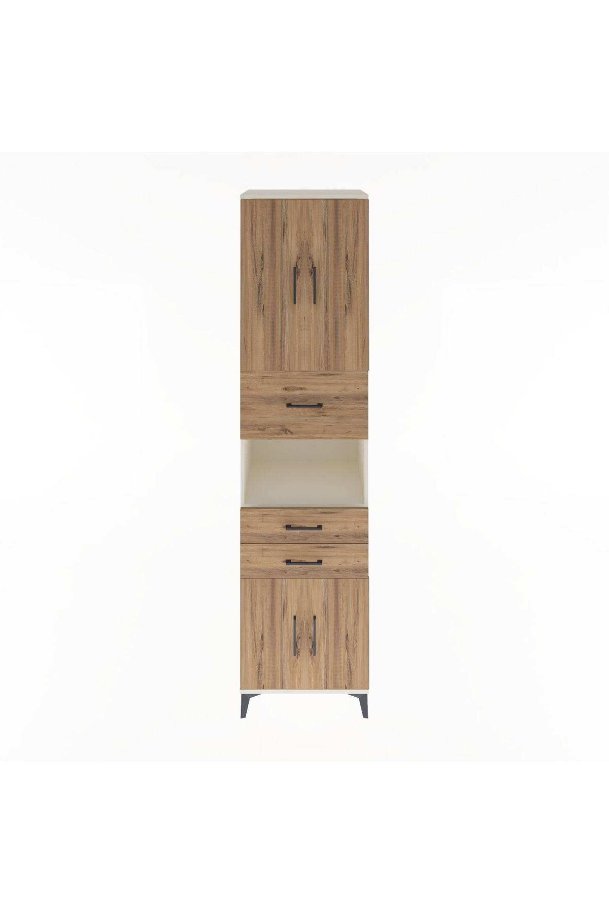 Hyperion Dolap 3 Raflı 3 Çekmeceli 4 Kapaklı 60x44x243 - S65M034V3B