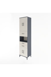 Hyperion Dolap 3 Raflı 3 Çekmeceli 4 Kapaklı 60x44x243 - S65M034V4B