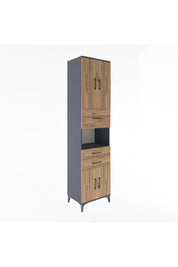 Hyperion Dolap 3 Raflı 3 Çekmeceli 4 Kapaklı 60x44x243 - S65M034V6B