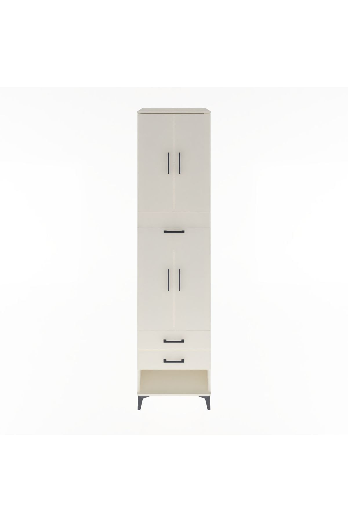 Hyperion Dolap 3 Raflı 3 Çekmeceli 4 Kapaklı 60x44x243 - S65M035V1B