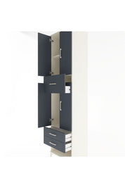 Hyperion Dolap 3 Raflı 3 Çekmeceli 4 Kapaklı 60x44x243 - S65M035V2B