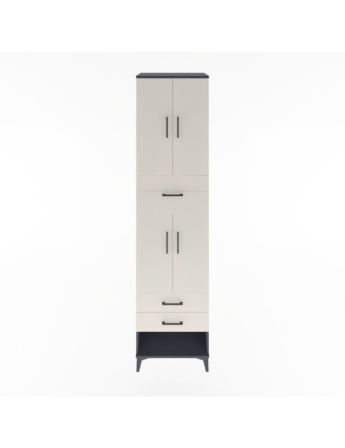 Hyperion Dolap 3 Raflı 3 Çekmeceli 4 Kapaklı 60x44x243 - S65M035V4B
