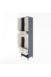 Hyperion Dolap 3 Raflı 3 Çekmeceli 4 Kapaklı 60x44x243 - S65M035V4B