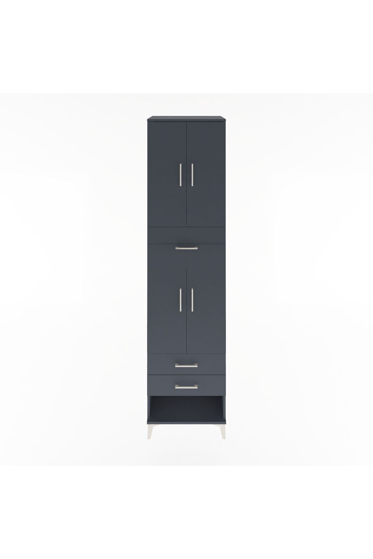 Hyperion Dolap 3 Raflı 3 Çekmeceli 4 Kapaklı 60x44x243 - S65M035V5B
