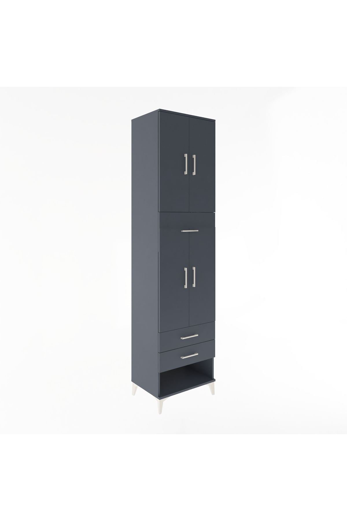 Hyperion Dolap 3 Raflı 3 Çekmeceli 4 Kapaklı 60x44x243 - S65M035V5B